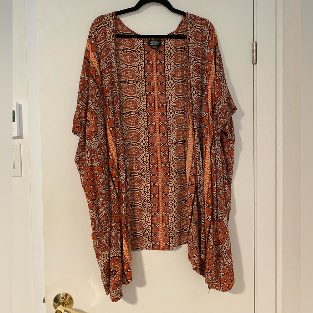 Bohemian Paisley Kimono Cardigan (short sleeve)